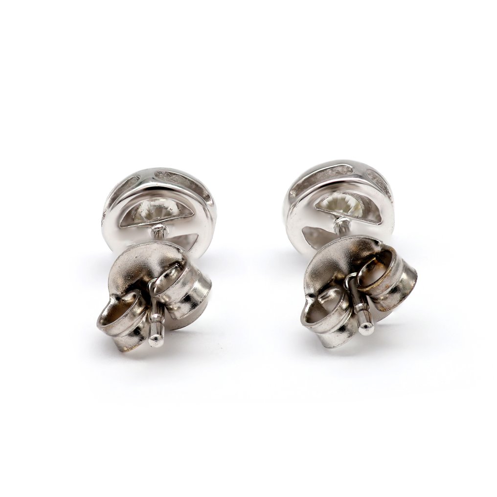 Boucles d'oreilles - 18 carats Or blanc -  0.40ct. tw. Diamant  (Naturelle) #2.1