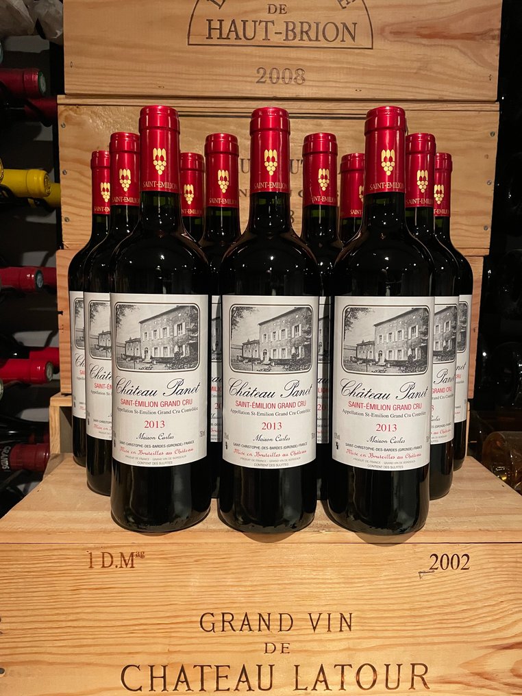 2013 Château Panet - Saint-Émilion Grand Cru - 12 Flaskor (0,75L) #1.0