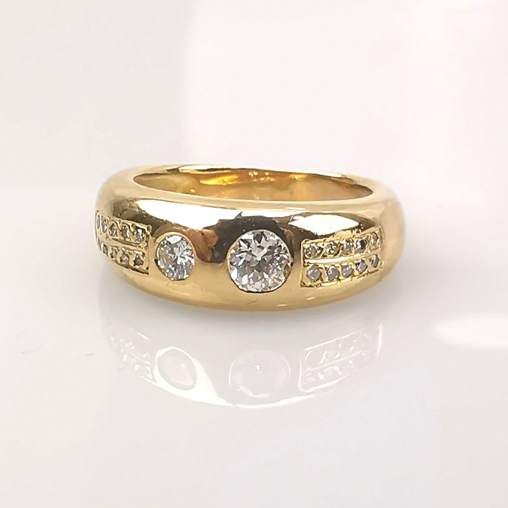 18 kt. Sárga arany - Gyűrű #1.1