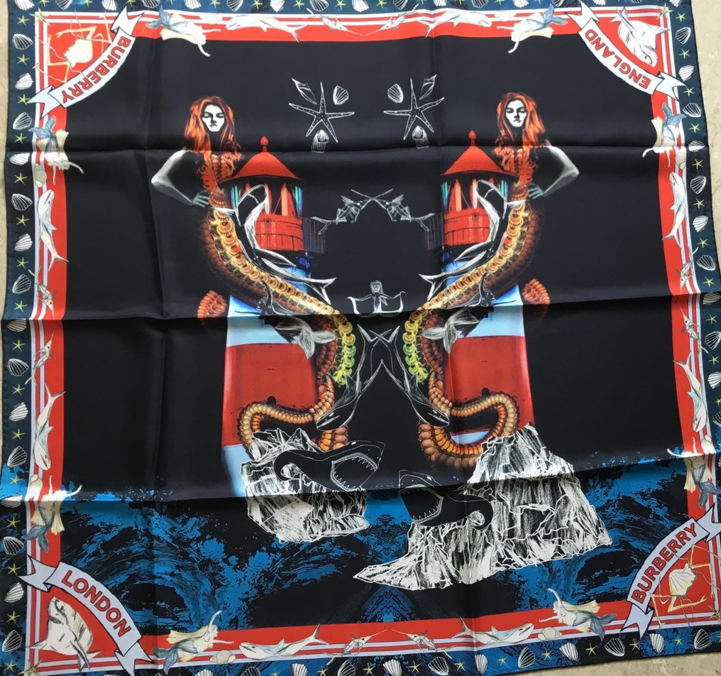 Burberry - 90/90 cm.Silk - Bufanda #2.1