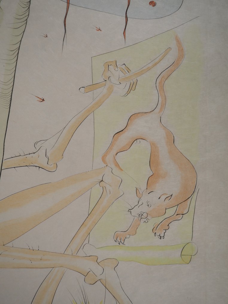 Salvador Dali (1904-1989) - Le Bestiaire de La Fontaine : Le Singe et le Léopard #4.3