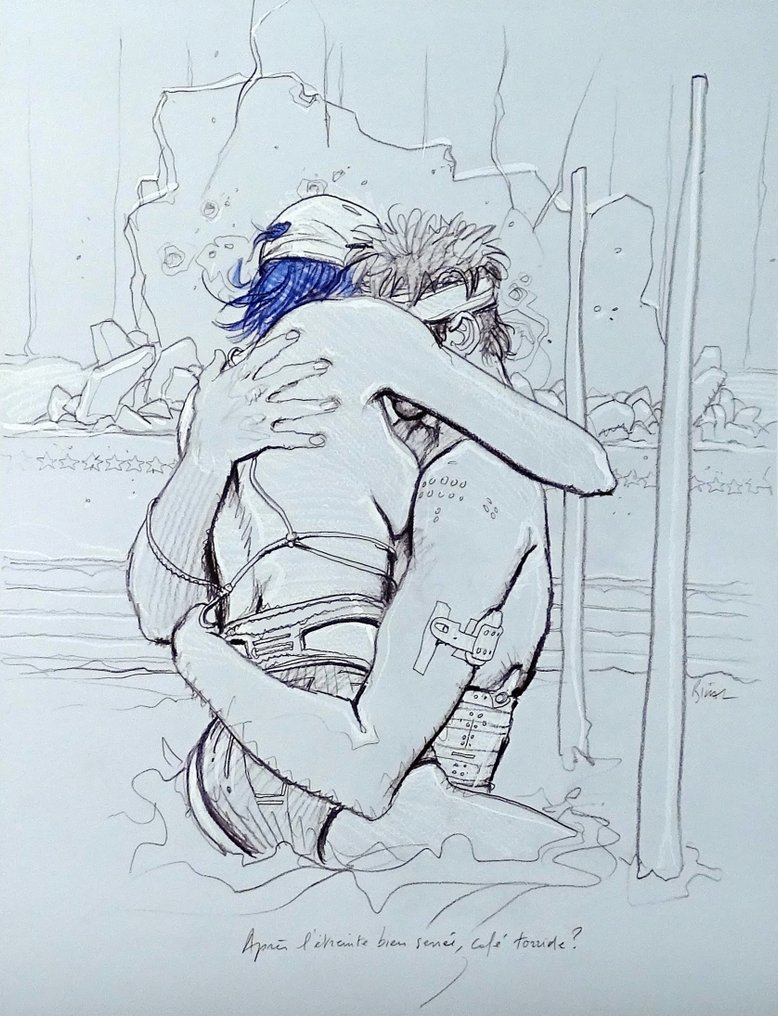 Bilal, Enki - 1 Εκτύπωση με χρωστικές - L'étreinte - 2020 #1.0