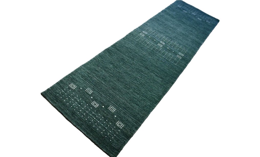 綠色加貝 - 未使用 - 長條地毯 - 296 cm - 81 cm #2.1
