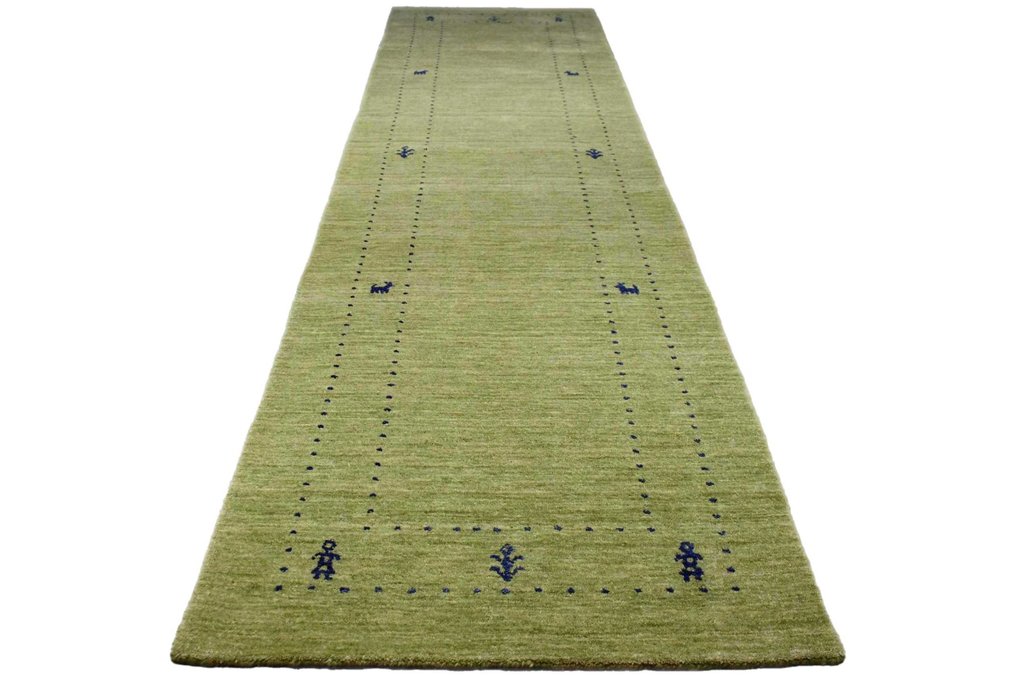 綠色加貝 - 未使用 - 長條地毯 - 297 cm - 82 cm #1.1