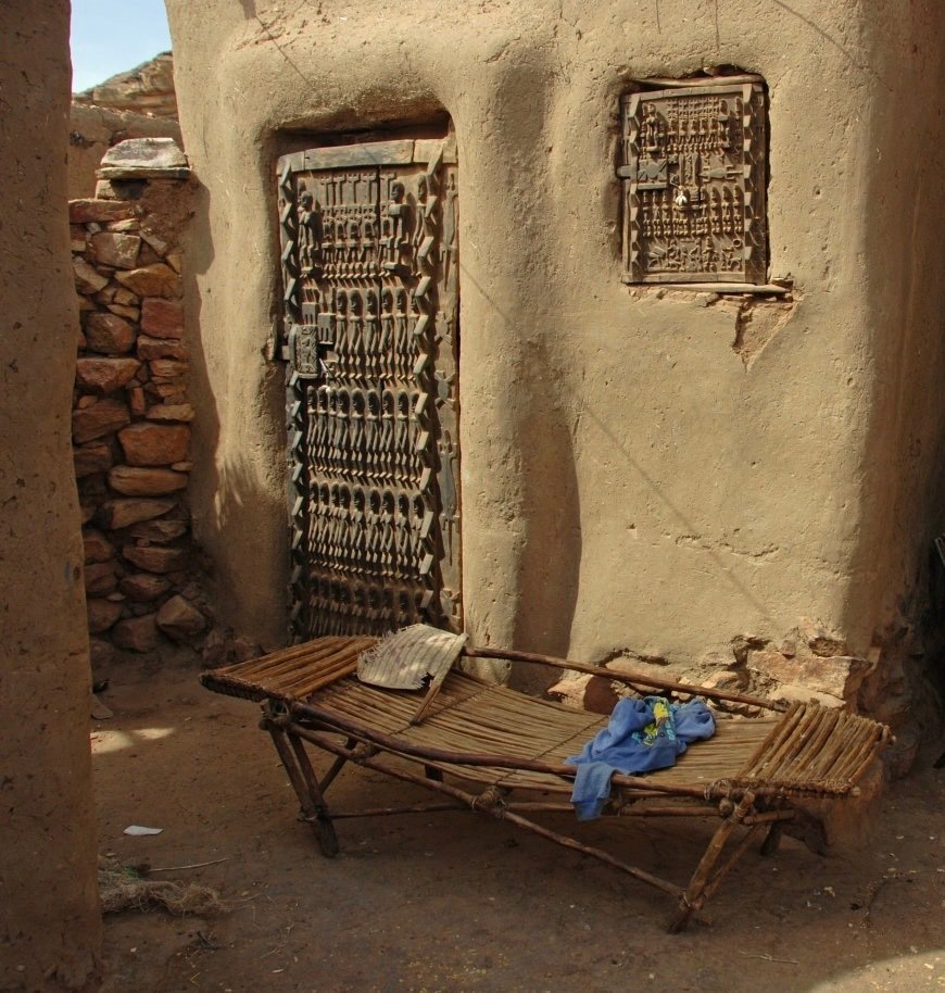 Πόρτα αποθήκης σιτηρών - 41,5 εκ. - Dogon - Μάλι  (χωρίς τιμή ασφαλείας) #2.1