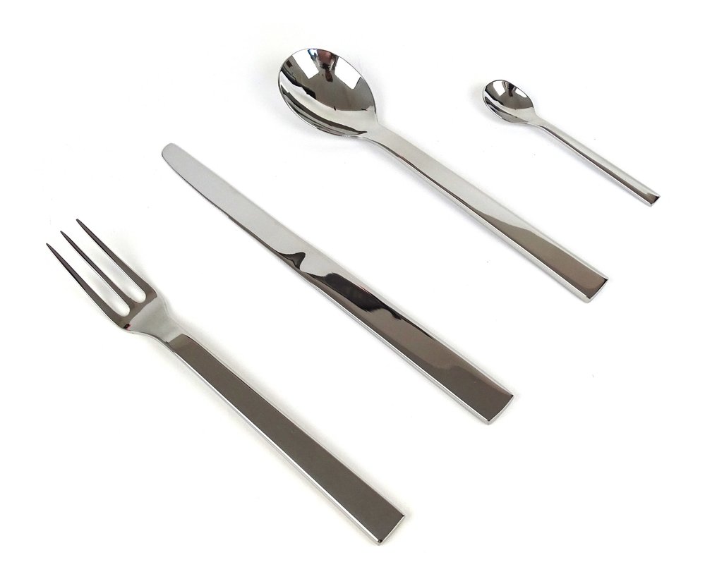 Alessi - David Chipperfield - 餐具套装 (48) - 48件装 - “Santiago” - 18/10 不锈钢 #1.0