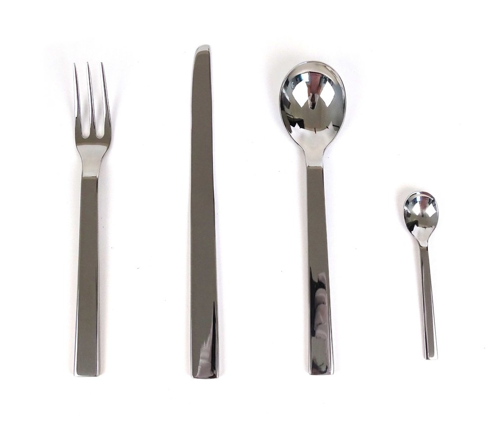 Alessi - David Chipperfield - 餐具套装 (48) - 48件装 - “Santiago” - 18/10 不锈钢 #1.0