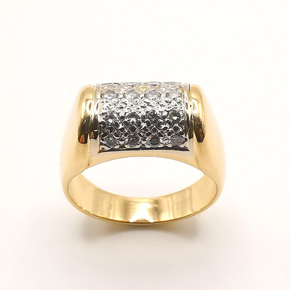 18 kt. Yellow gold - Ring - 0.40 ct #1.1