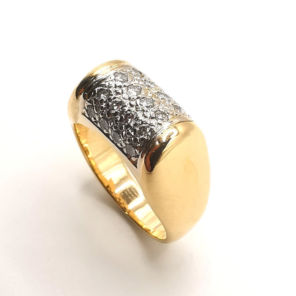 18 kt. Yellow gold - Ring - 0.40 ct #2.1