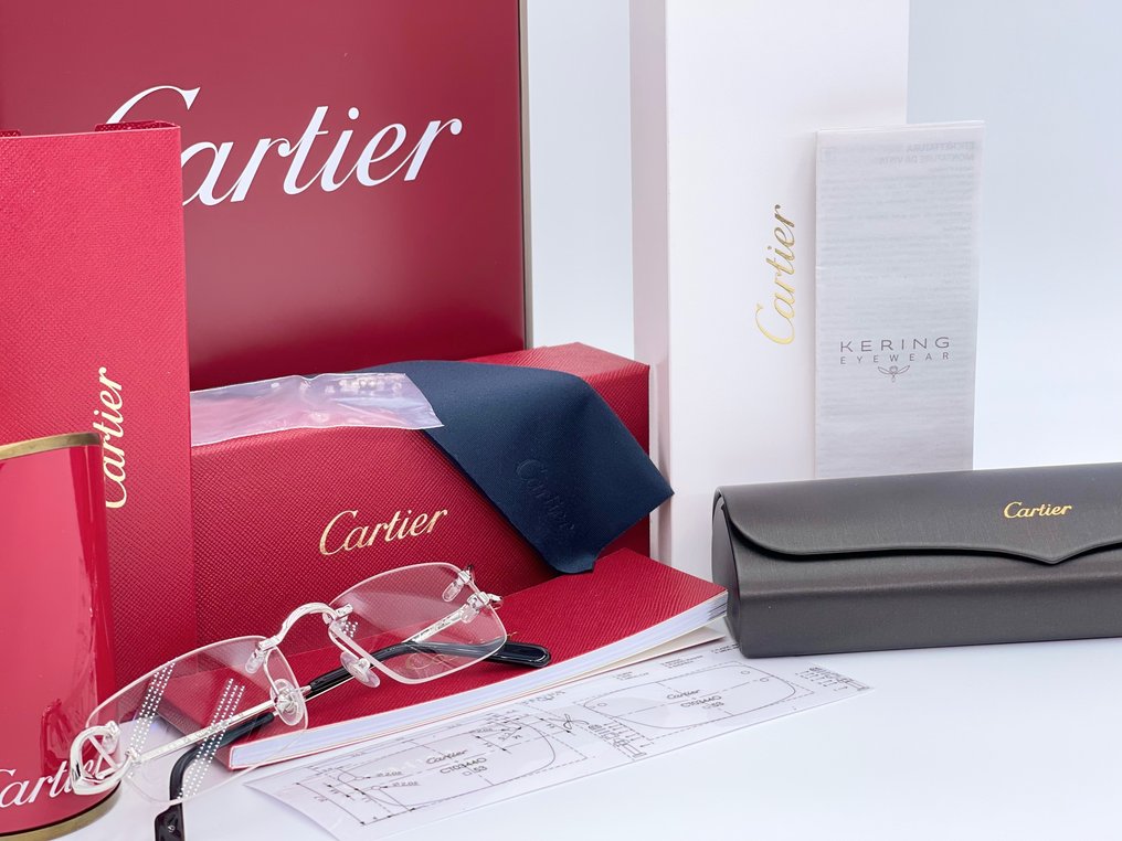 Cartier - New Piccadilly Silver Gold Planted 18k - Gafas #3.2