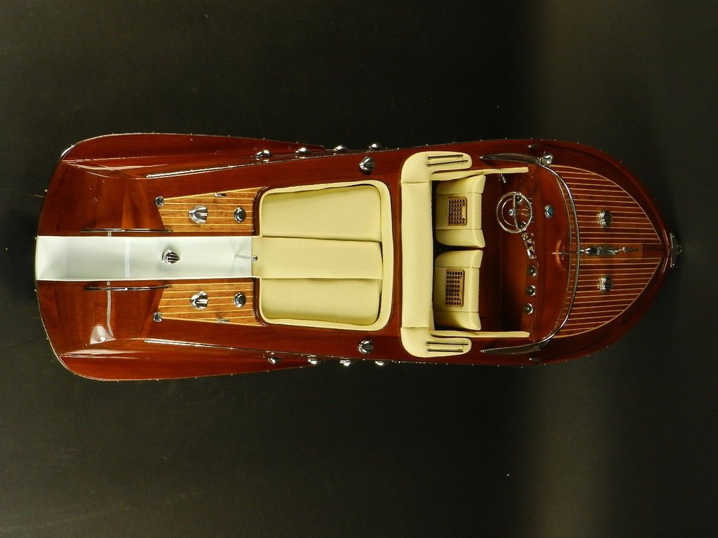 GRANDE maquette riva 87 cm creme de Luxe en bois 1:10 - Model łodzi #2.1