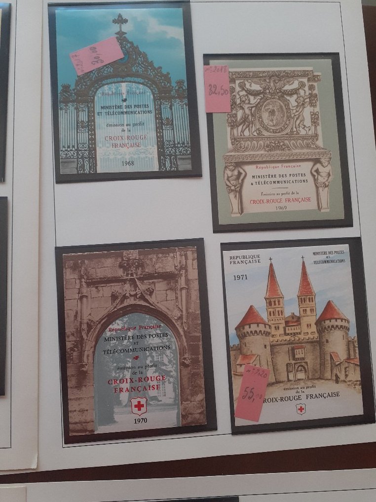 法國 1953/1983 - 30本全新豪华红十字会笔记本，除1955年款外。 #4.3