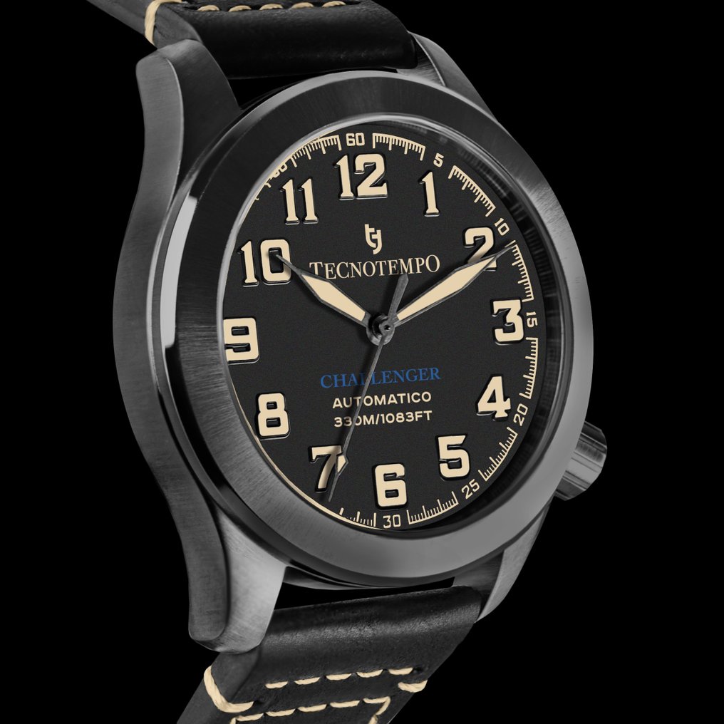 Tecnotempo - Automatic "Challenger" All Black - Limited Edition - TT.330.ACHB - Män - 2020+ #2.1