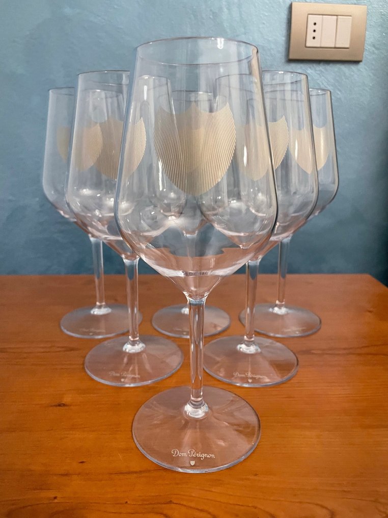 Pahar de șampanie (6) - Pahare de sampanie Dom Perignon 'Day Party' - set de 6 pahare acrilice - Acril #1.1