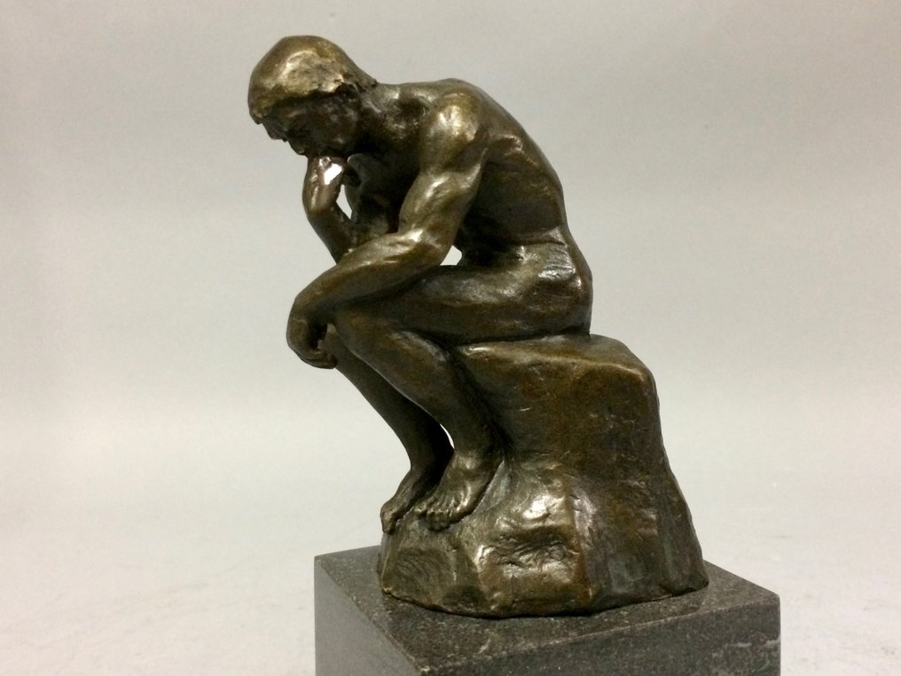 Αγαλματίδιο, De Denker naar Rodin - 1,9 kg - 20 cm - Μπρούντζος #1.0