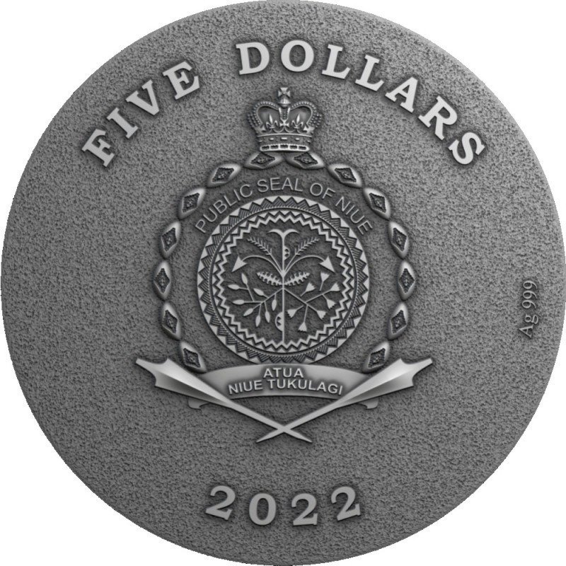 Niue. 2022 King Tut's Tomb. 2 oz (.999) with BOX and COA #1.0