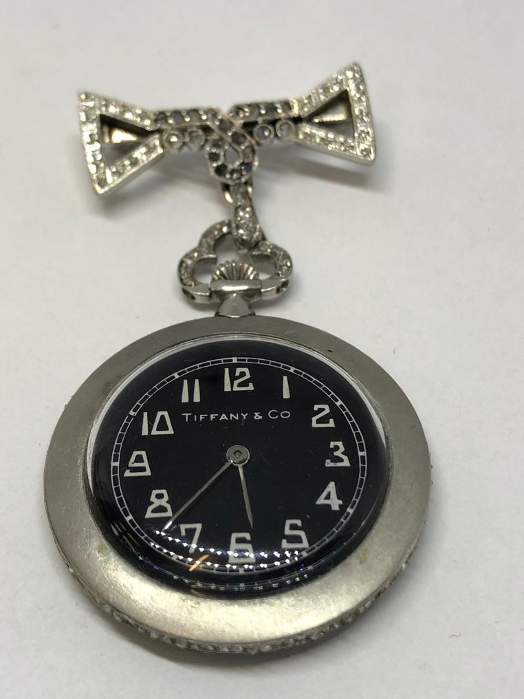 Tiffany & Co. - Brosche - orologio in platino e diamanti Platin #1.0