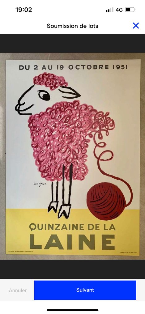 Raymond Savignac - Quinzaine de la laine (réédition) - Catawiki