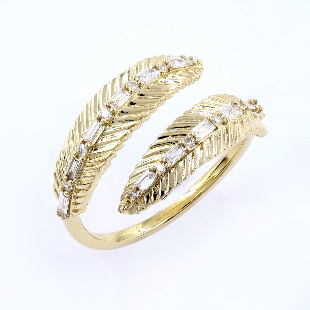 18 karaat Geel goud - Ring - 0.27 ct Diamant #1.2