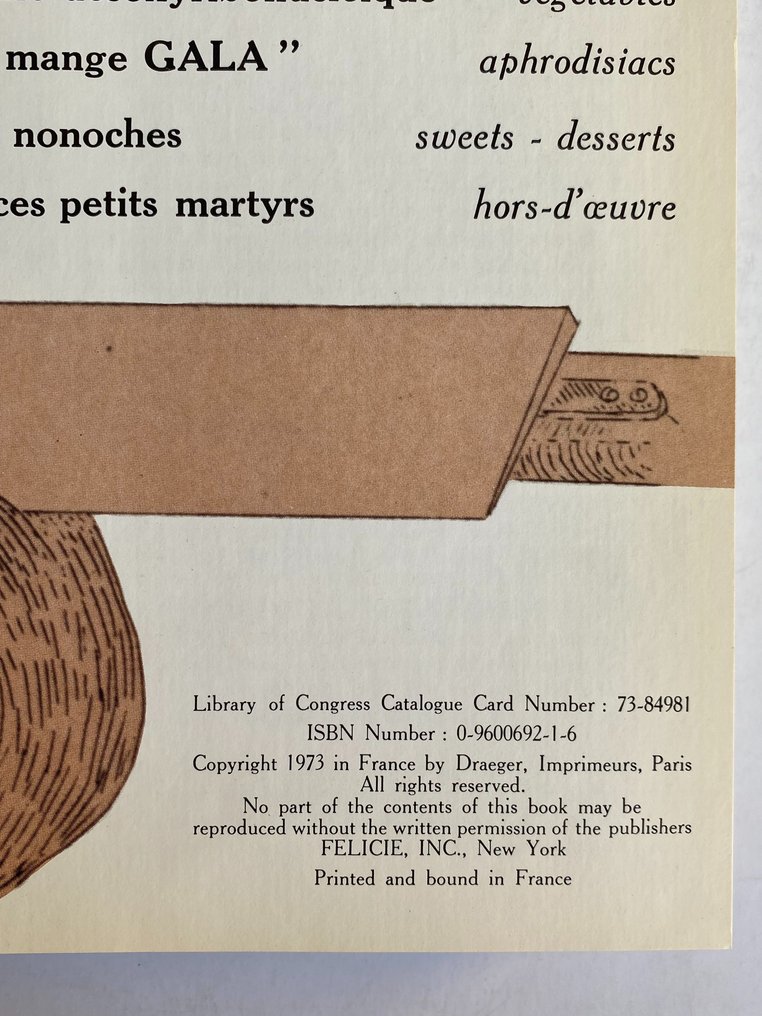 Salvador Dalí - Les Dîners de Gala - 1973 #4.3