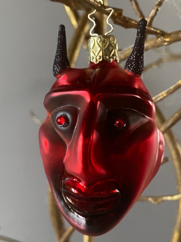 2x Krampus kerstornament, handgemaakt. Swarovski/Inge-Glas - Χριστουγεννιάτικα στολίδια inge-Glas (2) - Γυαλί #4.3