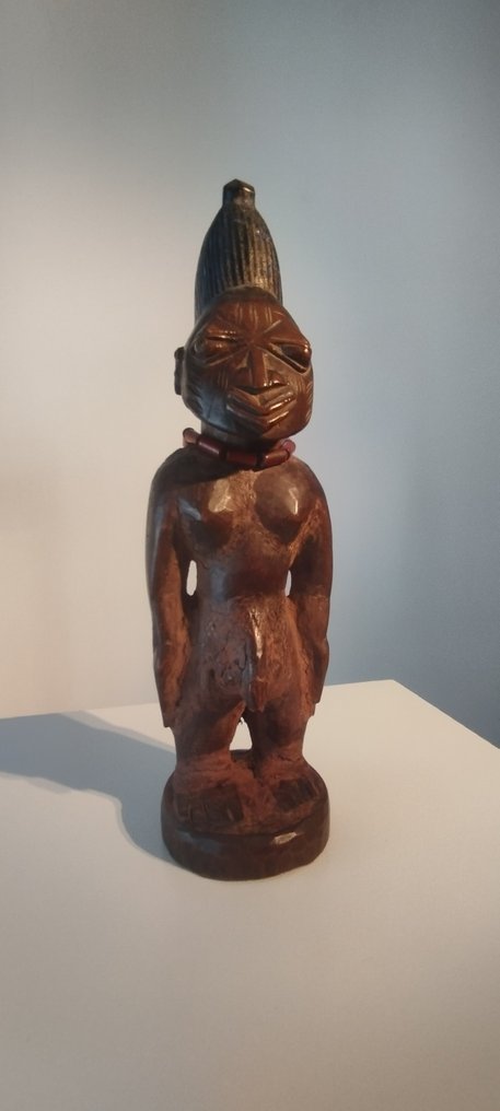 双胞胎雕像 (1) - 木 - Ibeji - Yoruba - 尼日利亚 - 28 厘米  #1.2