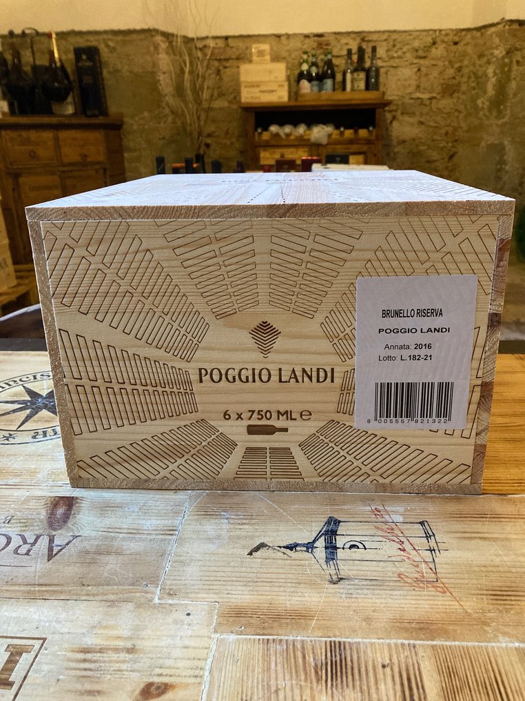 2016 Poggio Landi - Brunello di Montalcino Riserva - 6 Flasker (0,75 L) #2.1