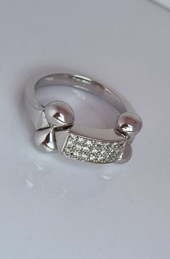 沒有保留價 - Nanis - 戒指 - 18 克拉 白金 鉆石 (天然)  - 鉆石 #1.0