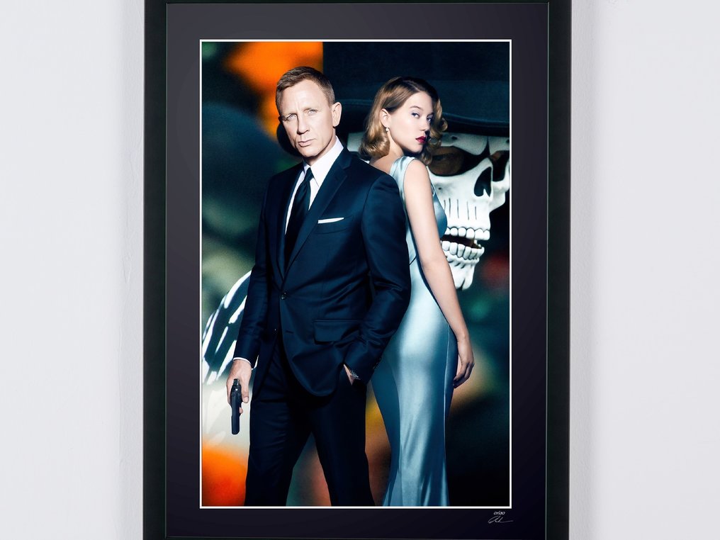 James Bond 007: Spectre, Daniel Craig (007) & Léa Seydoux (Madeleine) - Fine Art Photography - Luxury Wooden Framed 70X50 cm - Limited Edition Nr 01 of 30 - Serial ID 17119 - Original Certificate (COA), Hologram - 100% New. Shipping Reduction from 3 items #2.1