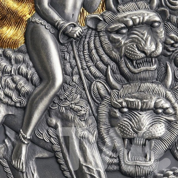 Camerun. 3000 Francs 2022 - The Whore of Babylon Apocalypse Antique finish Silver Coin - 3 oz #4.3