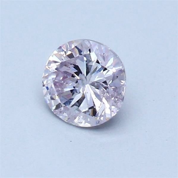 1 pcs 钻石  (天然色彩的)  - 0.49 ct - 圆形 - Very light 粉红色 - I2 内含二级 - 美国宝石研究院（GIA） #3.2