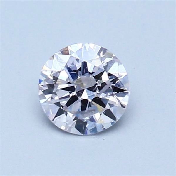 1 pcs Diamant - 0.46 ct - Rund - svag pink - I1 #1.2