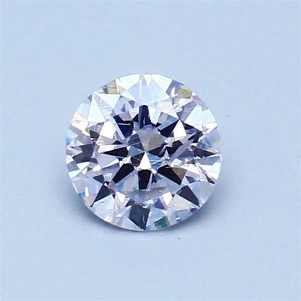 1 pcs 鑽石 - 0.46 ct - 圓形 - 淡粉色 - I1 #1.1