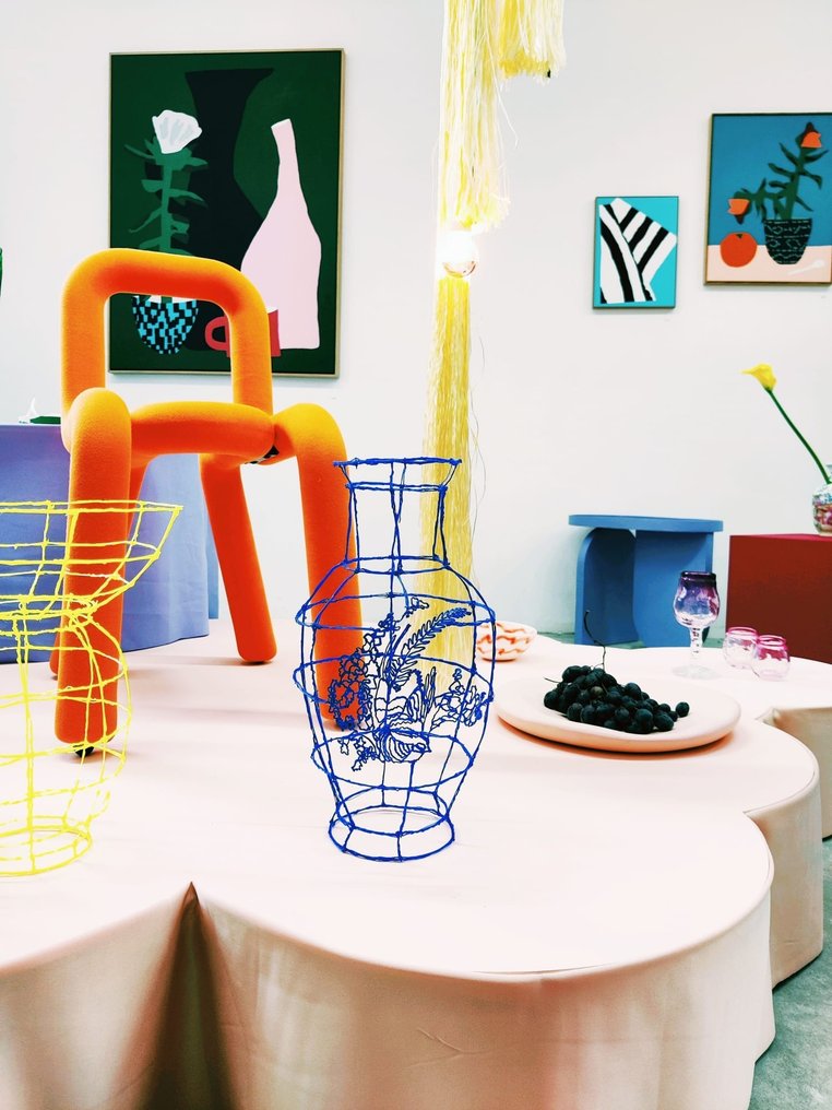 Iris Lucia Design - Iris Lucia - Vase - 3D TEGNING VASE BLÅ - Biologisk nedbrytbart utskriftsfyllstoff #3.2