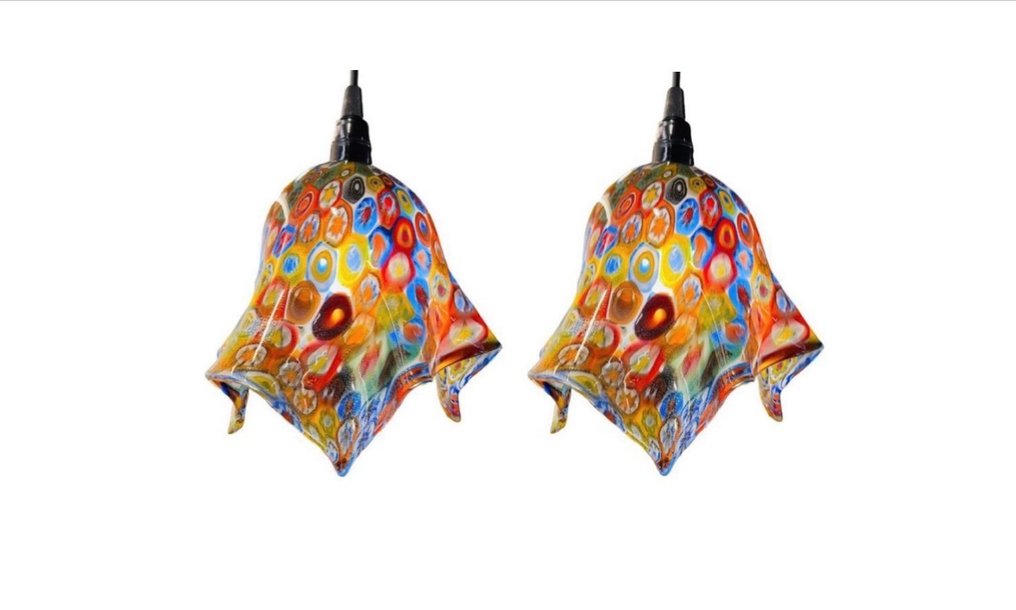 Lampe à suspendre - Verre, de Murano - Murrine Millefiori #1.0