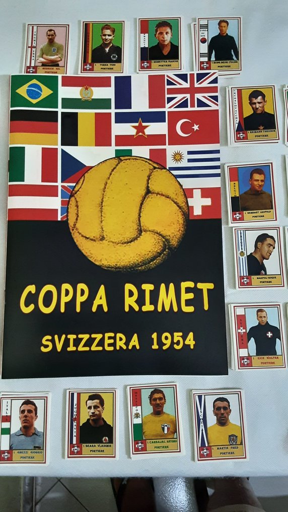 1954 - 1 Empty album + complete loose sticker set - 八成新 (NM) #1.0