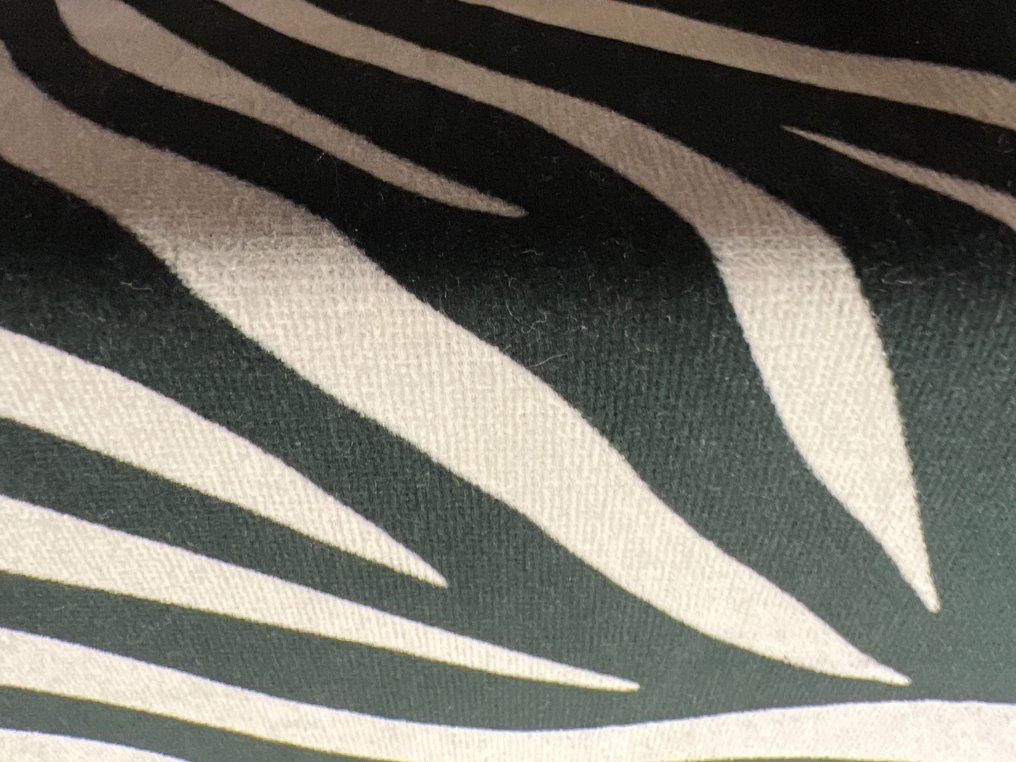 Tecido para estofos - 600 cm - 140 cm - Veludo de algodão zebra #3.2