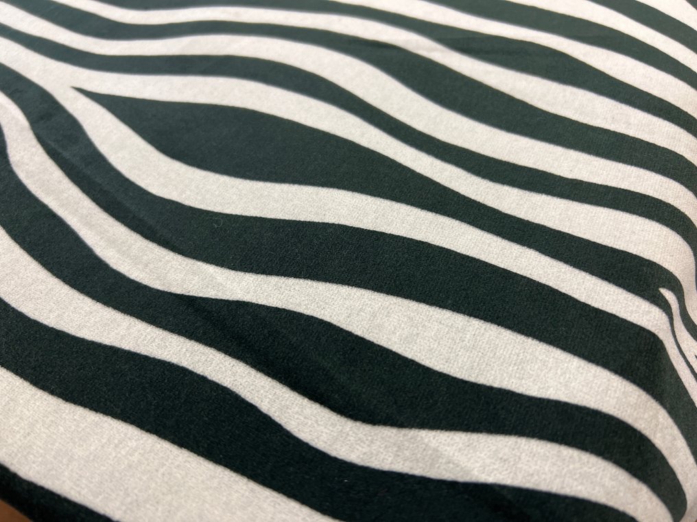 Tecido para estofos - 600 cm - 140 cm - Veludo de algodão zebra #1.0