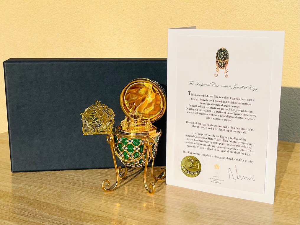 James Bond 007: Octopussy - "Property of A Lady" - Imperial Coronation Egg, Gold Plated with Swarovski Crystals - Replica Prop, #2.1