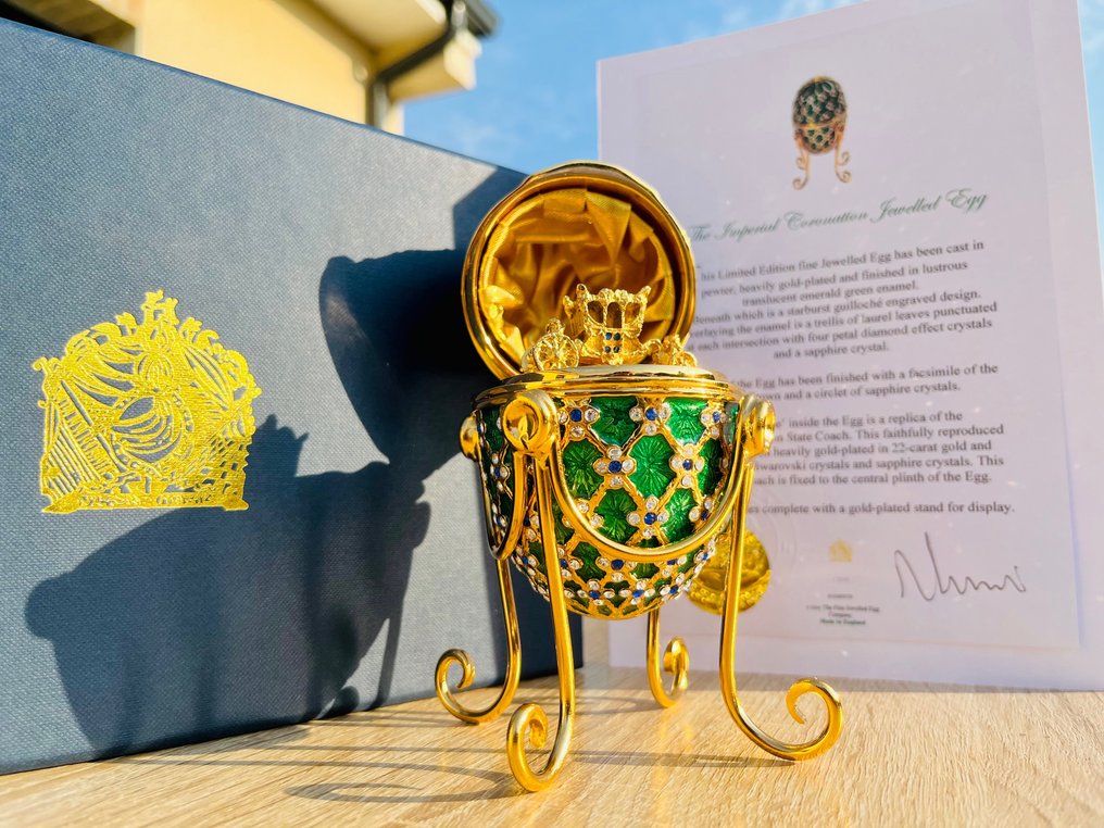 James Bond 007: Octopussy - "Property of A Lady" - Imperial Coronation Egg, Gold Plated with Swarovski Crystals - Replica Prop, #1.0