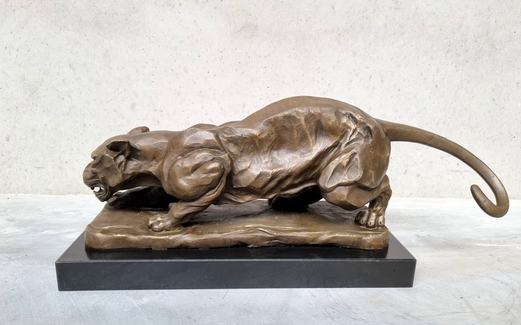 Γλυπτό, Panther - 22 cm - Μπρούντζος #1.0