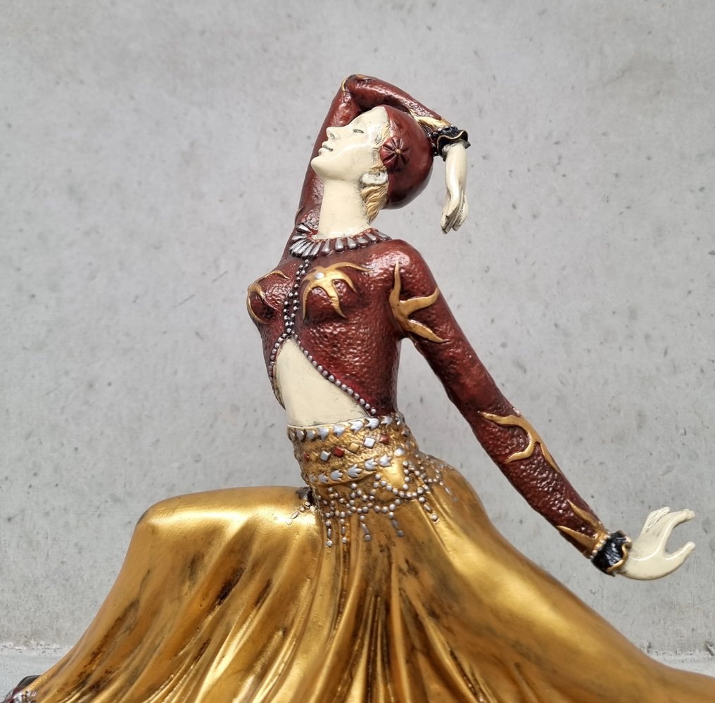 Γλυπτό, Art deco dancer - bronze - 30 cm - Μπρούντζος #2.1