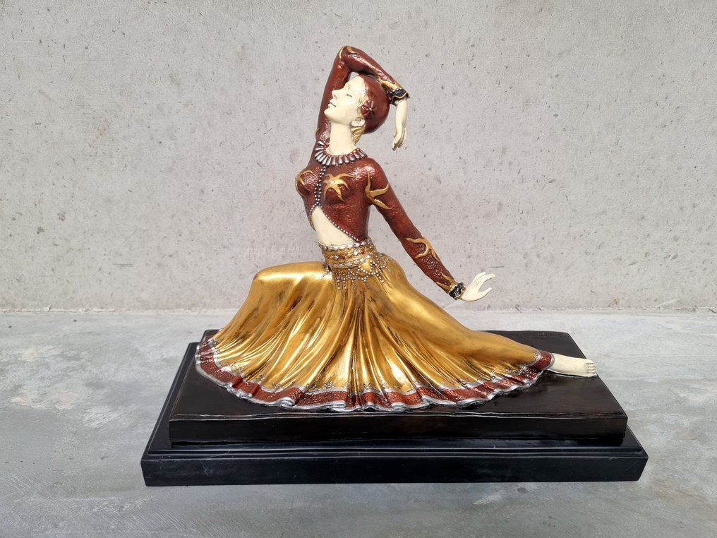 Γλυπτό, Art deco dancer - bronze - 30 cm - Μπρούντζος #4.3