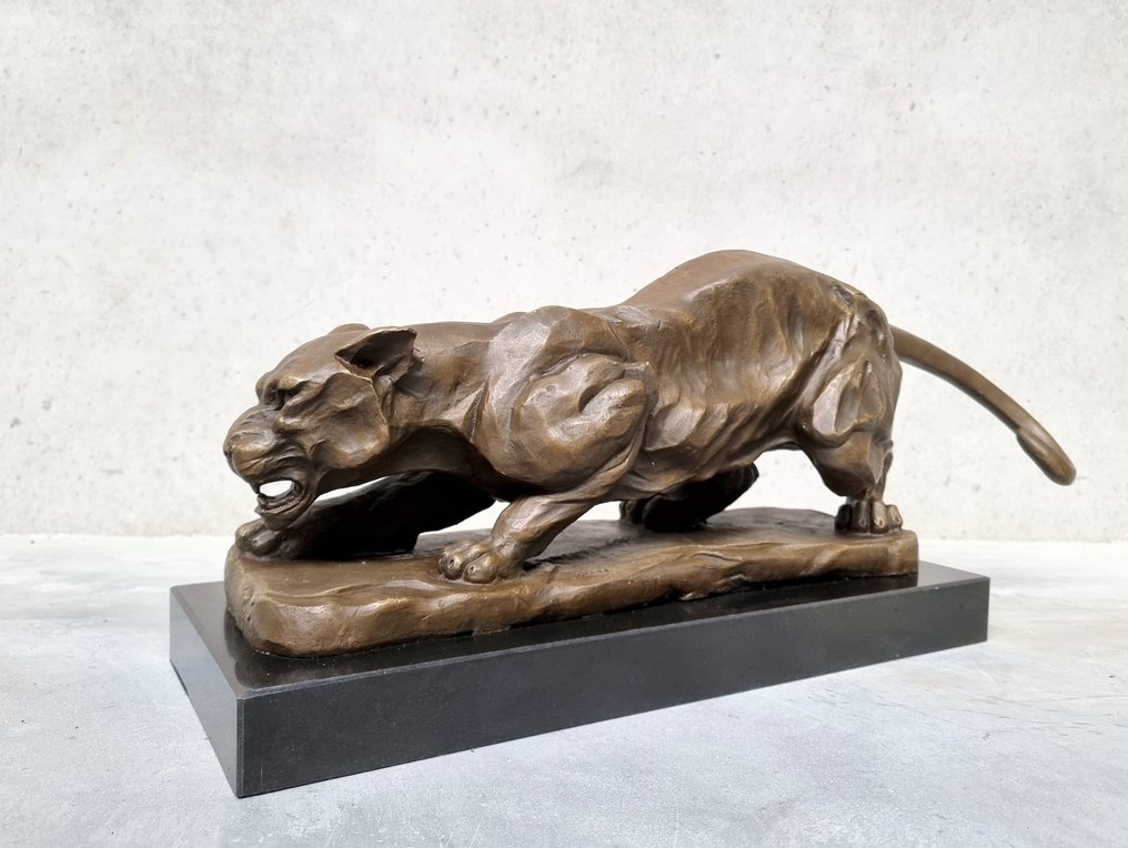 Γλυπτό, Panther - 22 cm - Μπρούντζος #1.0