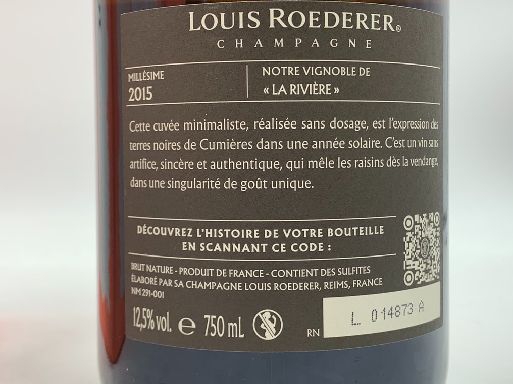 2015 Louis Roederer, , Brut Nature "Starck" Edition - Champagne Rosé - 1 Flaska (0,75 l) #3.1