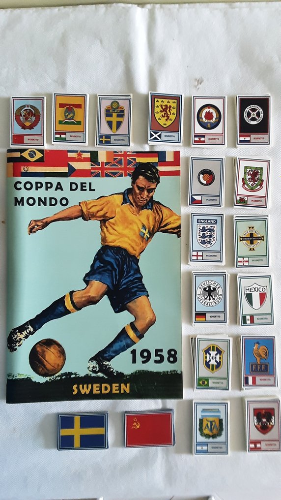 Variant Panini - World Cup 1958 Svezia - 1 Empty album + complete loose sticker set #1.1