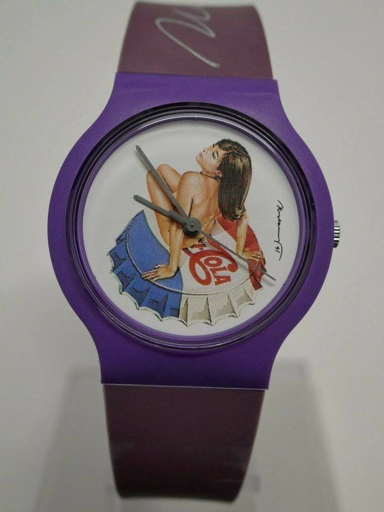 Signed; Mel Ramos - MEL RAMOS & watch MISS CHAOS (signed & numbered) - 1975 #2.1