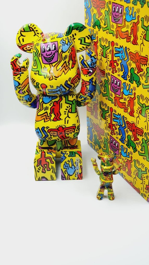 Medicom Toy x Keith Haring - Be@rbrick Keith Harring V5 400% + 100% 2020 #2.1