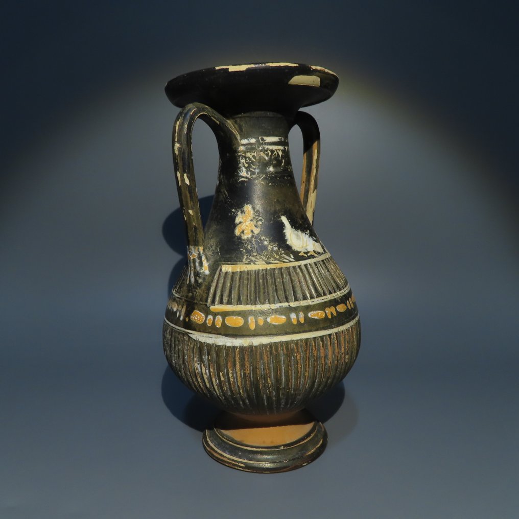 Oldtidens Grækenland Keramik Gnathia. Pelike. 4. århundrede f.Kr. 19,5 H. Dejligt. Spansk eksportlicens. #1.2