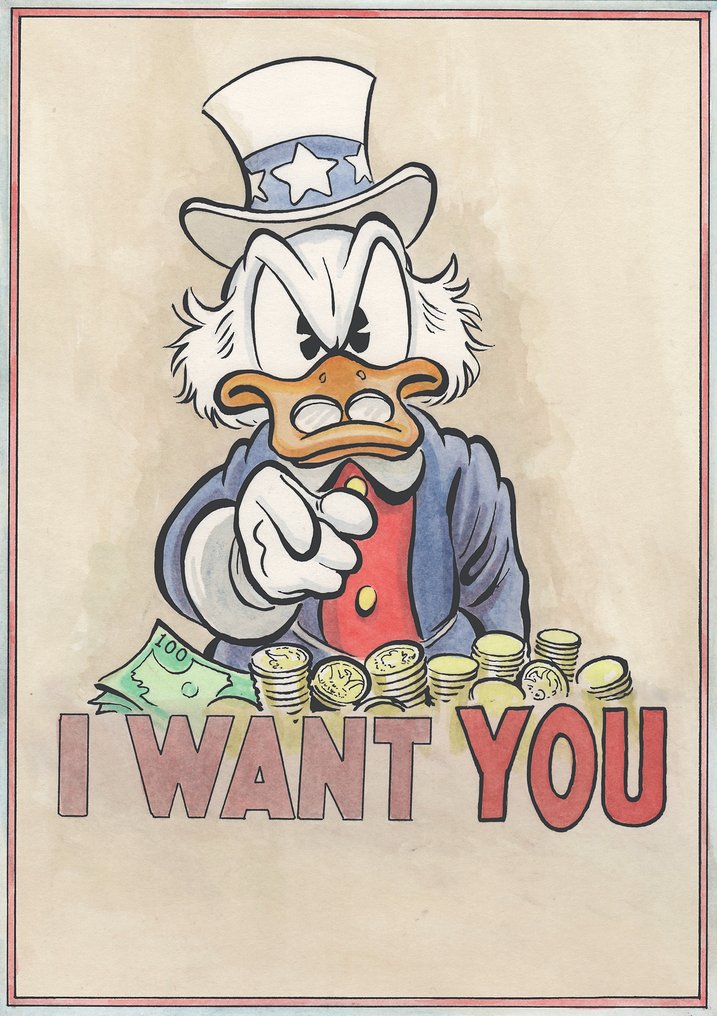 Patrick Block - 1 Offset Print - Disney - 'I Want You' - signed and numbered Publiher' Proof print PP5/10 - 2018 #1.1